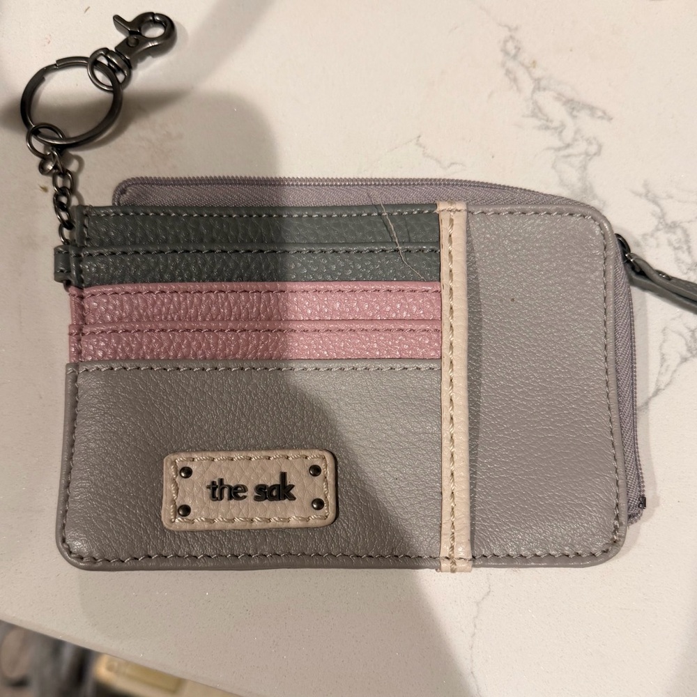 The Sak Multi-Color Card Holder with Keychain
